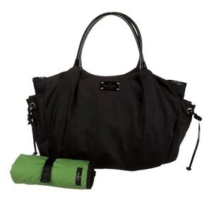 Kate Spade Black Diaper bag tote with Changing Pad